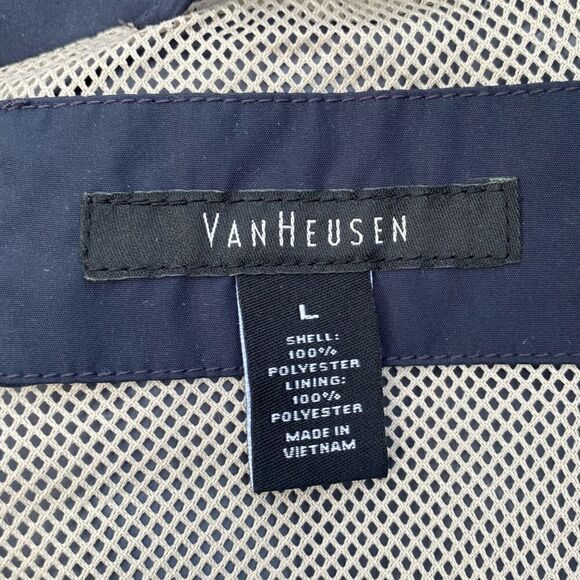Van Heusen Black Men's Windbreaker. Size Large. EUC! - Picture 3 of 4